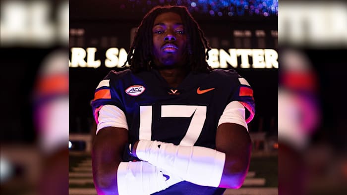 Three-star wide receiver Titus Ivy announces commitment to the Virginia football program.